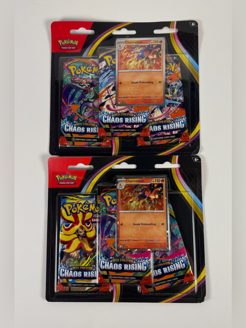 Pokemon Mega Evolution Chaos Rising Blister Pack. Sealed Bundle Of 2